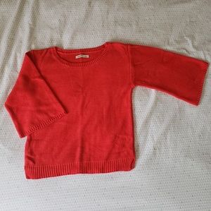 Red 1/2 sleeve sweater